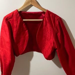 Handmade Red Bolero 🪡🧵